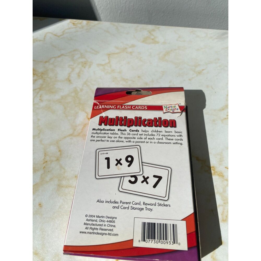 Martin Designs Multiplication Flash Cards - Picture 2 of 2